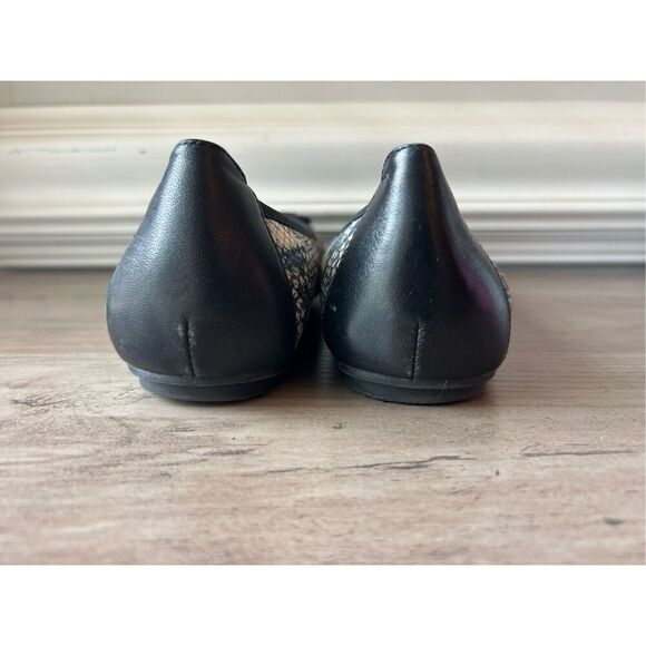 Vionic Women's Sz 7.5 Ballet Flats Minna Boa Snake Print work career comfy EUC - Picture 5 of 9